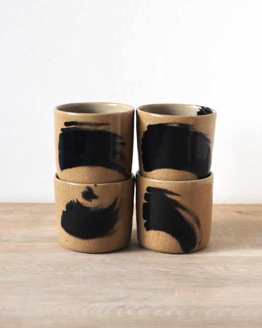 Brush-stroked toffee set