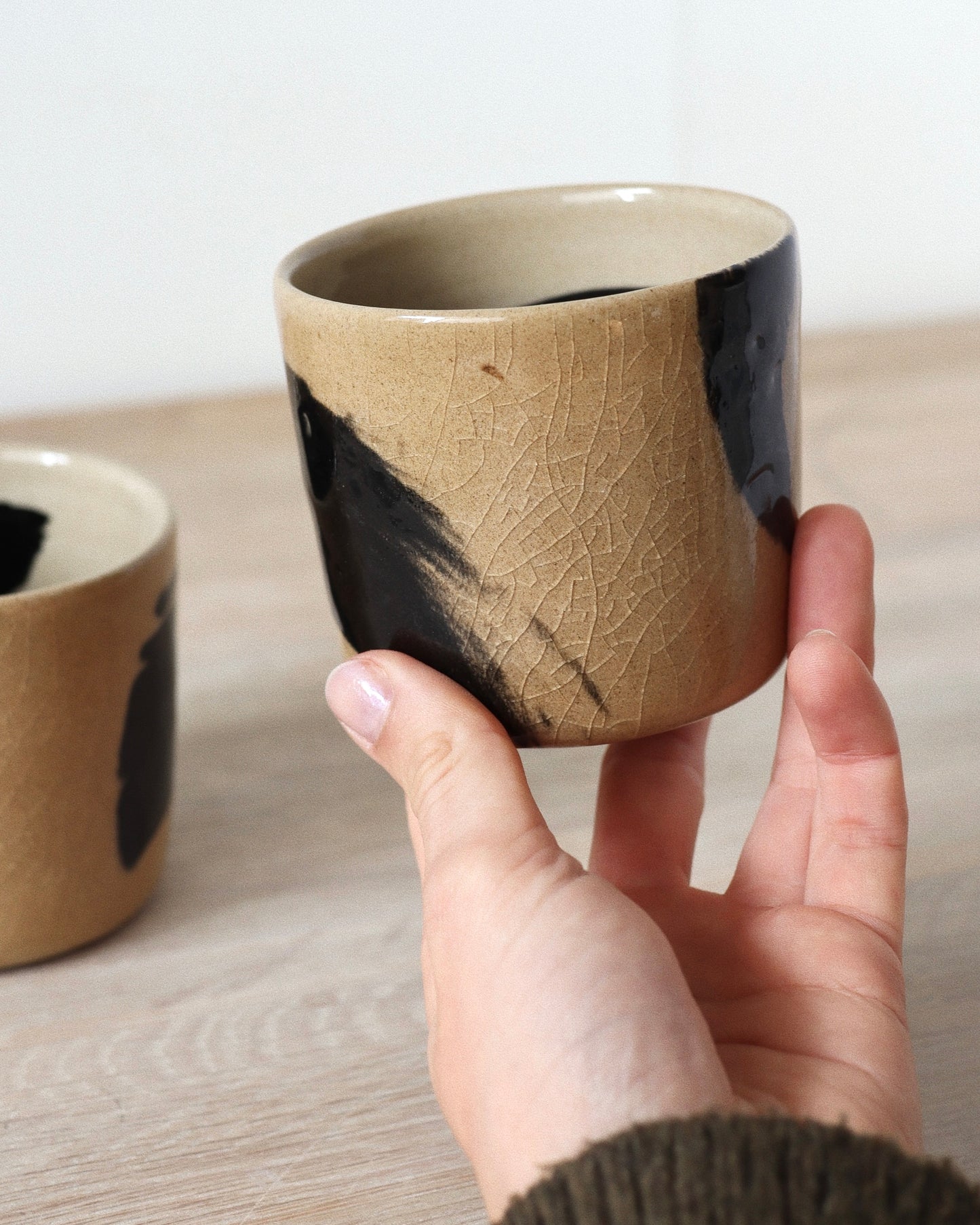 Brush-stroked toffee set