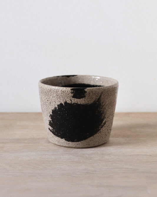 Grey Brush-stroked Cup