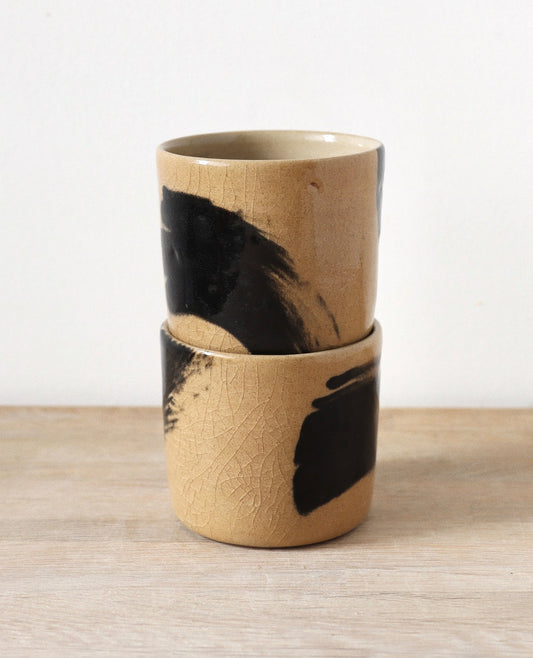 Brush-stroked toffee set