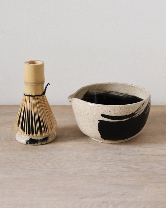 Brush-stroked Matcha Set